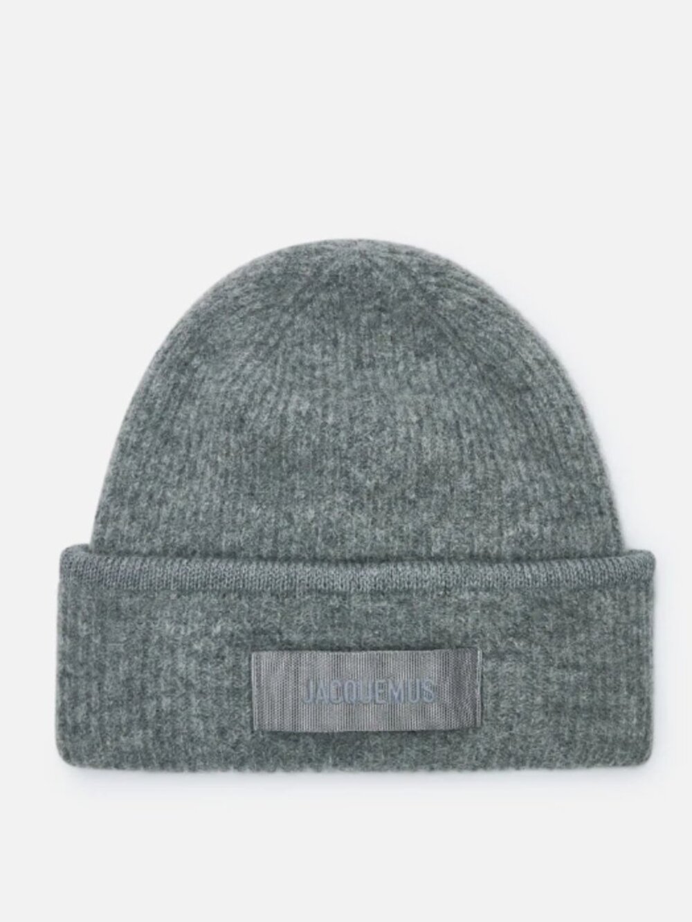BNWT AW25 JACQUEMUS LE BONNET GROS TUQUE BEANIE DARK GREY